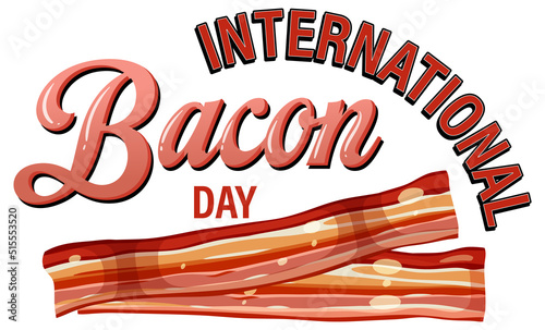 International bacon day poster design