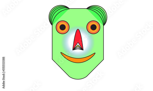 Robo clown is a great logo that describes robot technology 