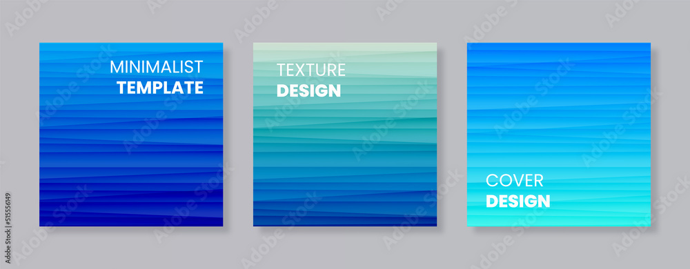 Dynamic wavy light and shadow texture background with blue gradient ...