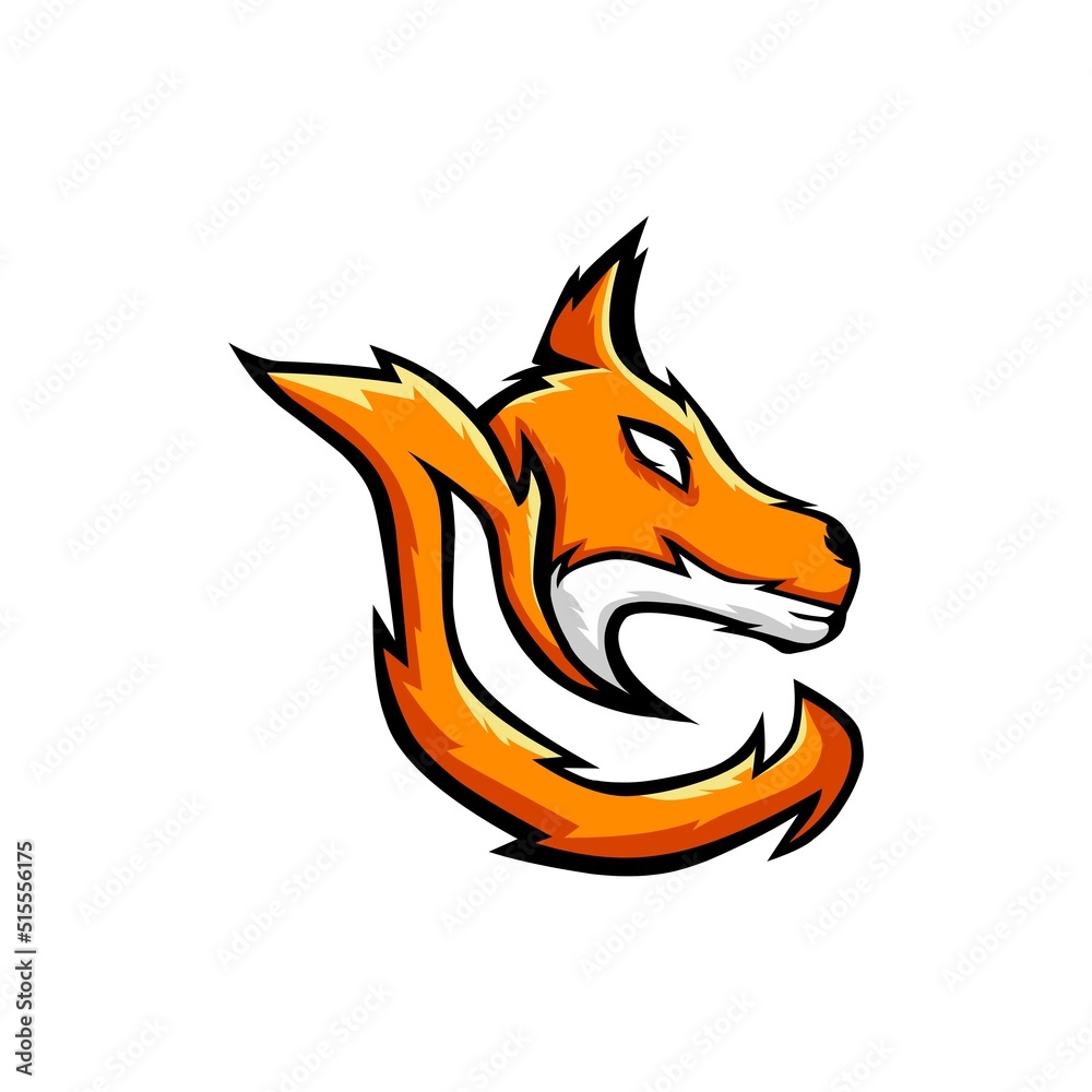 Esports fox logo, fox mascot logo, fox emote Esports fox logo, fox mascot logo, fox emote