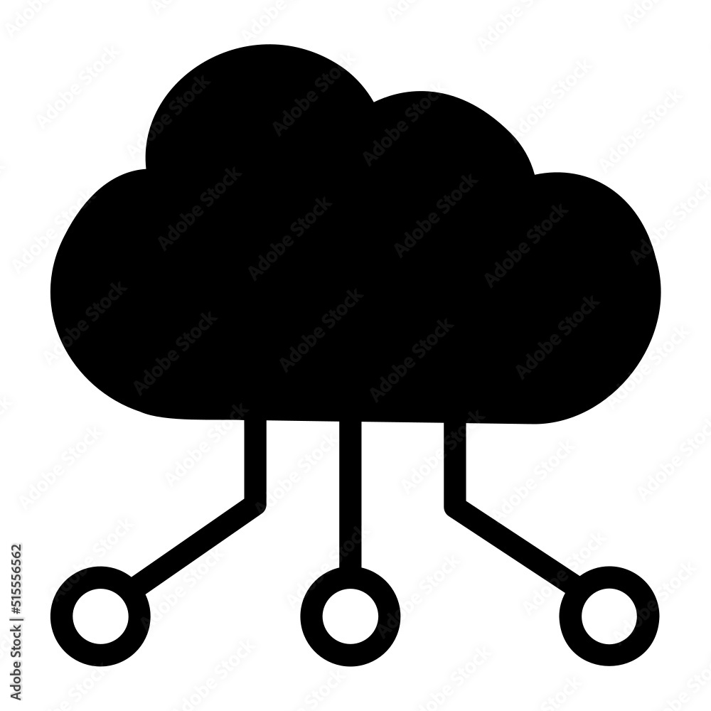 Cloud Server glyph icon Cloud Server glyph icon