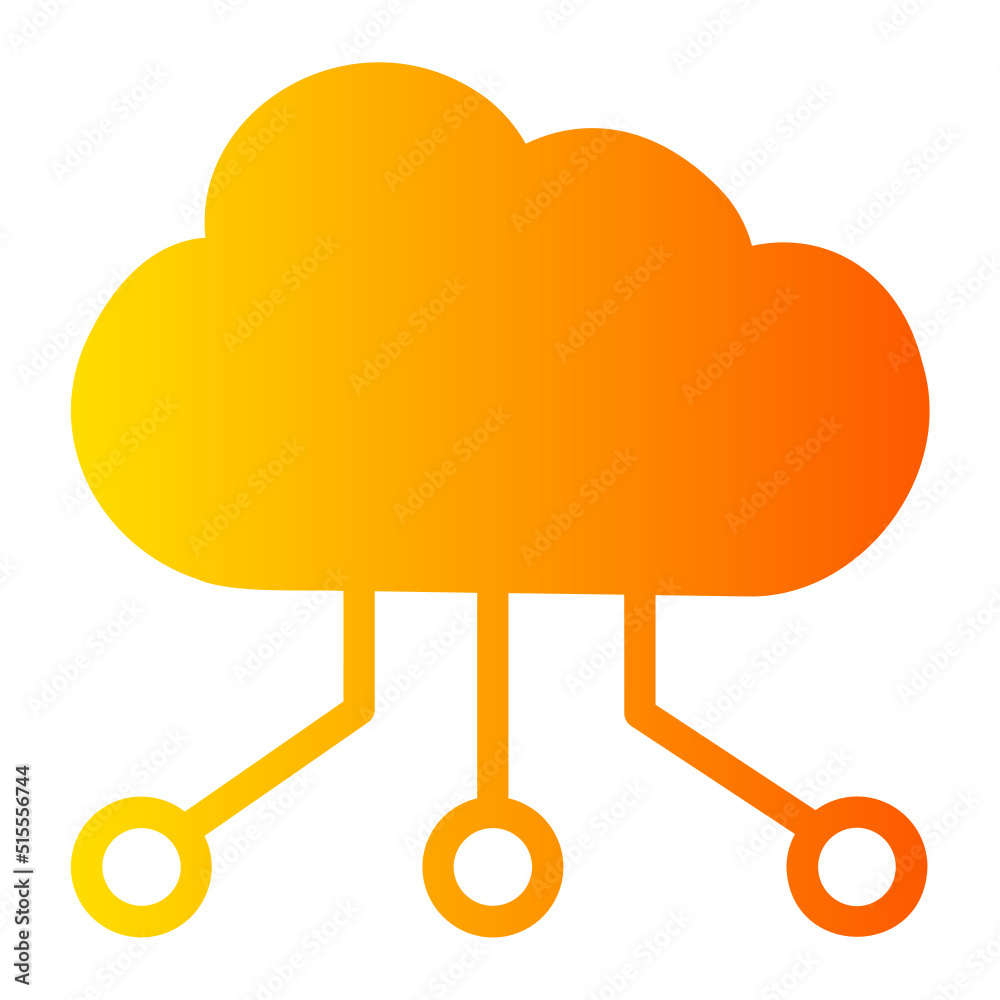 Cloud Server gradient icon Cloud Server gradient icon