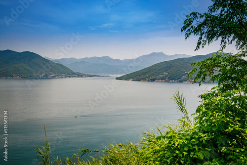 Beautiful view of the Bay of Kotor, also known as the Boka