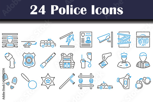 Police Icon Set