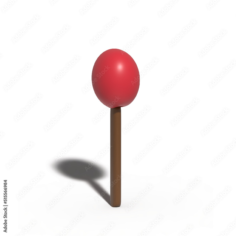 Matchstick 3d model white background Matchstick 3d model white background