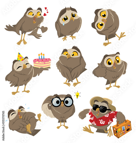 Sticker Set - Owls