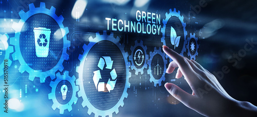 Green technology renewable energy eco friendly ecology saving zero waste.