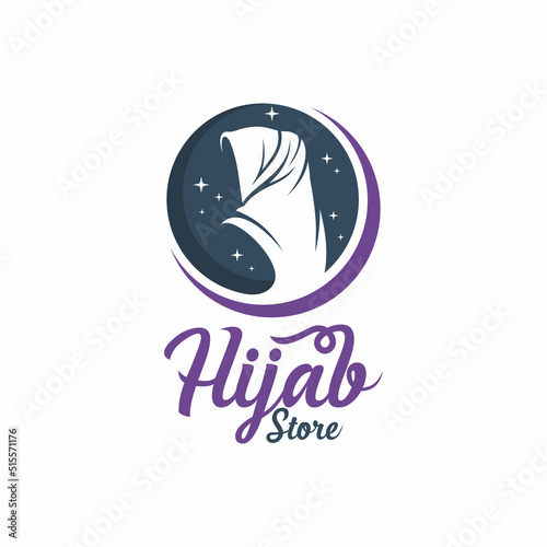 Hijab logo vector hijab vector graphic design