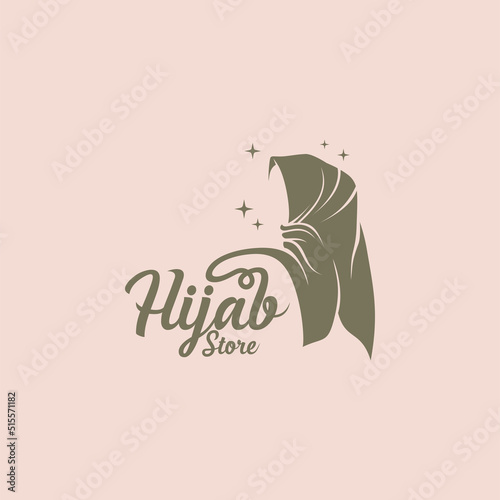Hijab logo vector hijab vector graphic design