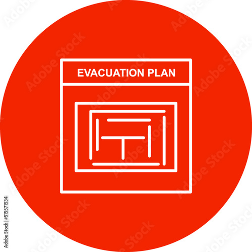 Evacuation Plan Icon