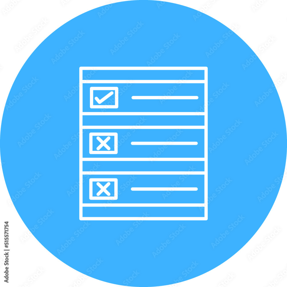 Ballot Paper Icon Ballot Paper Icon