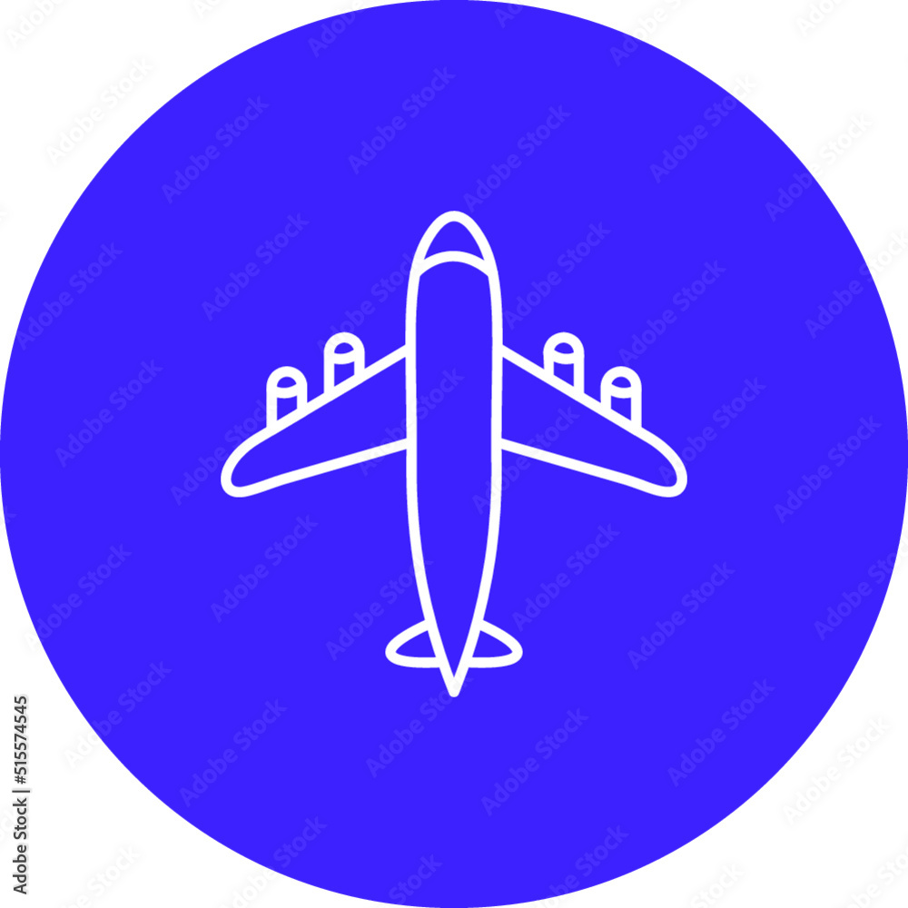 Flying Airplane Icon