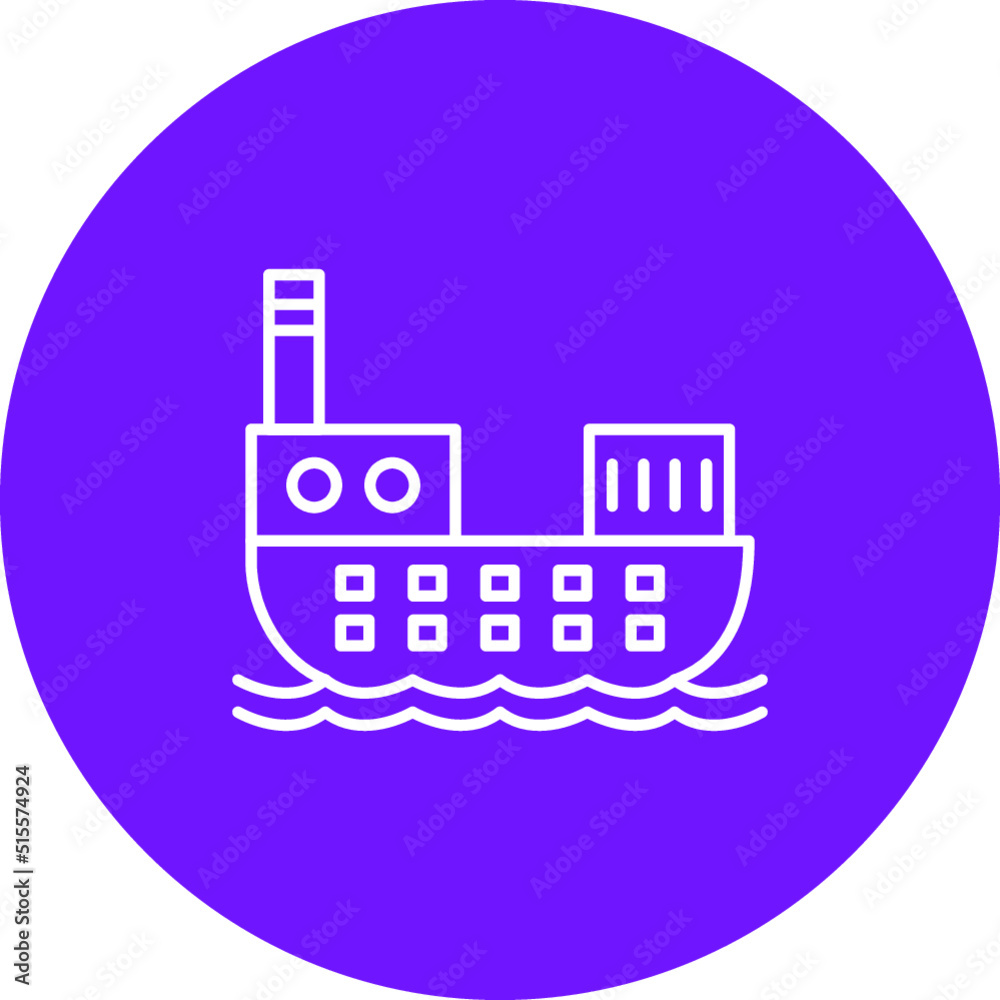 Cargo Ship Icon Cargo Ship Icon