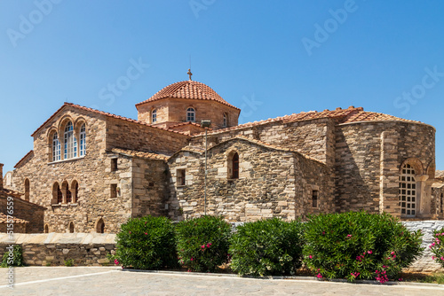 Paros. Greece. 06-05-2022. Orthodox church at Paros. Cyclades Islands Greece.