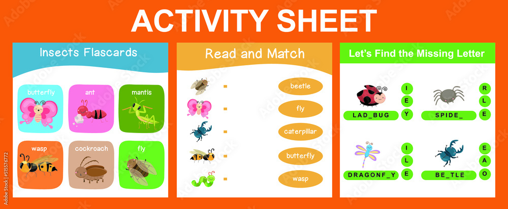 Activity sheet for children. Educational printable worksheet. Animals ...