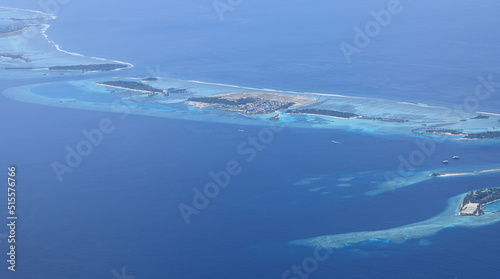 aerial view of the Maldives