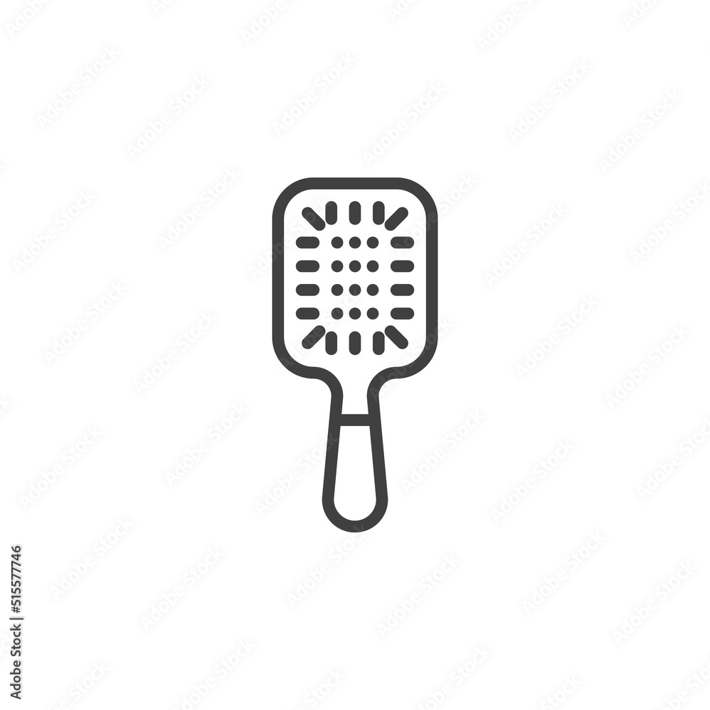 Comb brush line icon Comb brush line icon