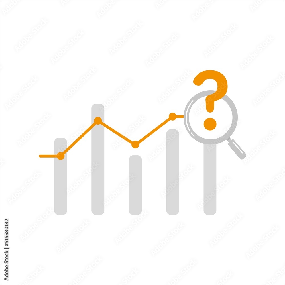 economic growth forecast chart concept flat design, icon, sign, logo, vector illustration economic growth forecast chart concept flat design, icon, sign, logo, vector illustration