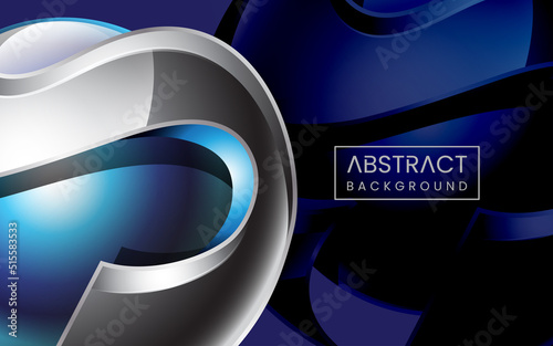 Abstract 3d graphic with sphere ball 