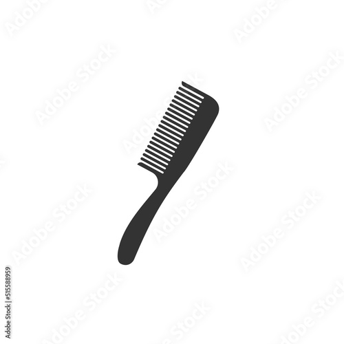 Women s comb icon. Hair styling tool symbol. Sign hairdresser vector.