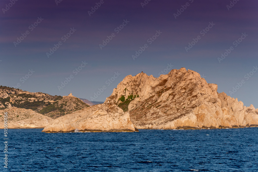 Fototapeta premium Sunset on the Calanques