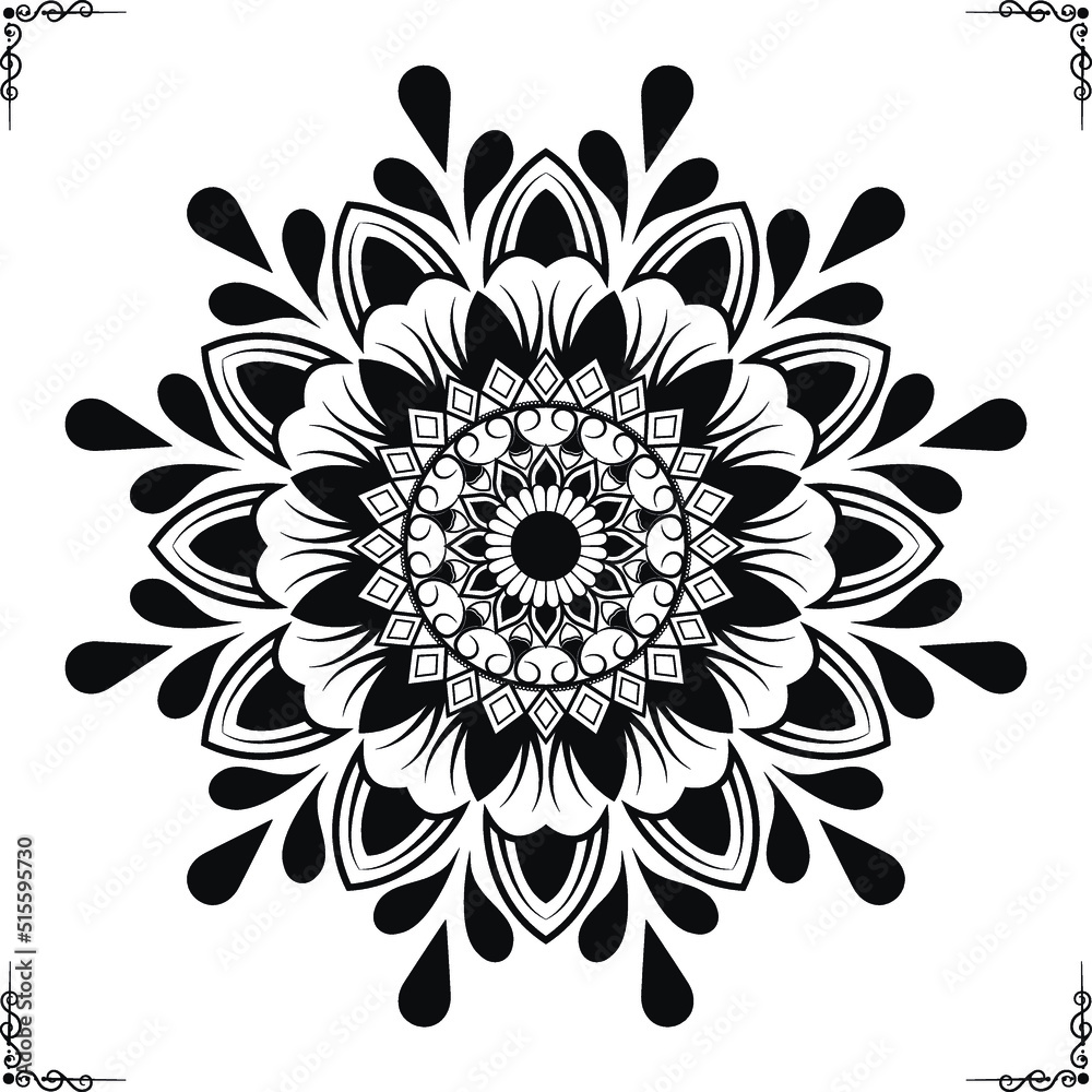 hand drawing zentangle mandalas.Hand drawn mandala with moon, yin yang, om symbol in vector. Perfect set for surface of design, textiles, posters, tattoos in indian yoga style hand drawing zentangle mandalas.Hand drawn mandala with moon, yin yang, om symbol in vector. Perfect set for surface of design, textiles, posters, tattoos in indian yoga style