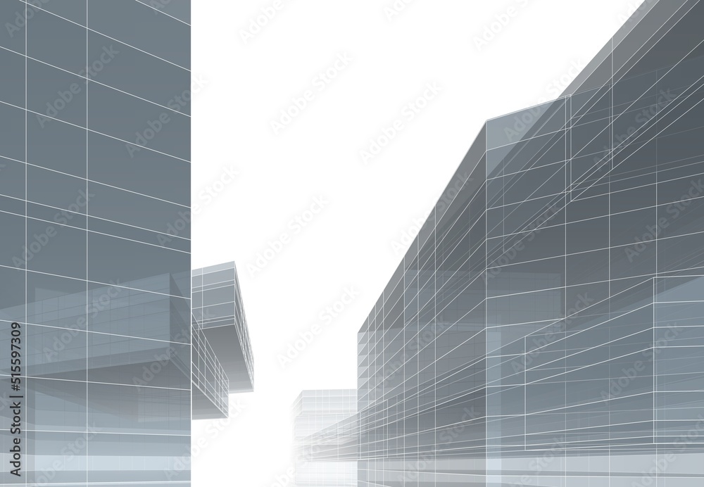 Abstract modern architecture 3d rendering Abstract modern architecture 3d rendering