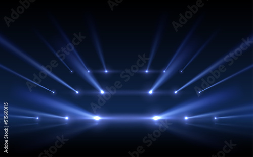 Abstract blue light rays background