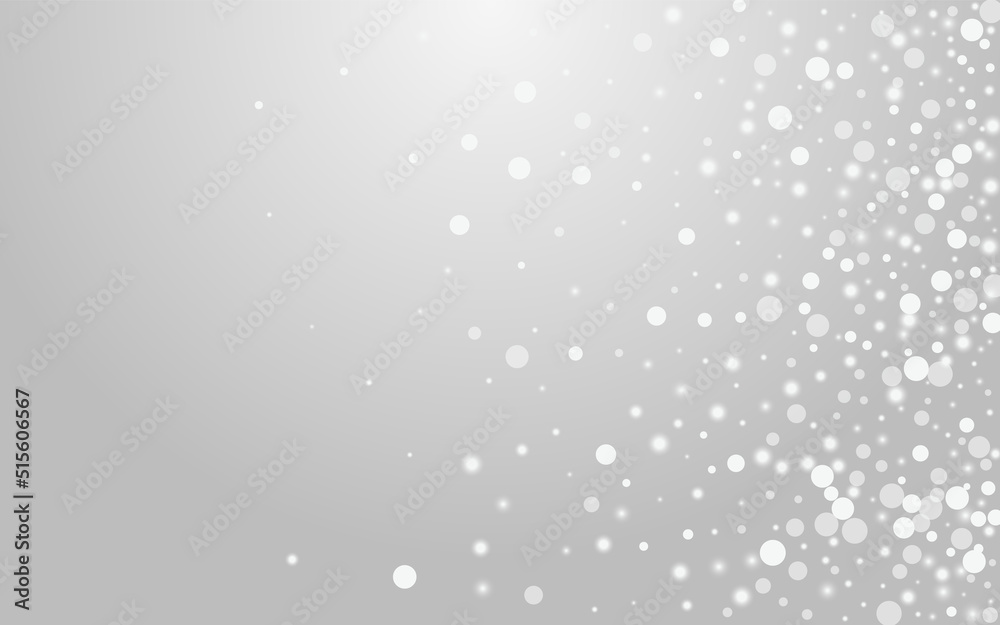 Silver Flake Vector Grey Background. Overlay