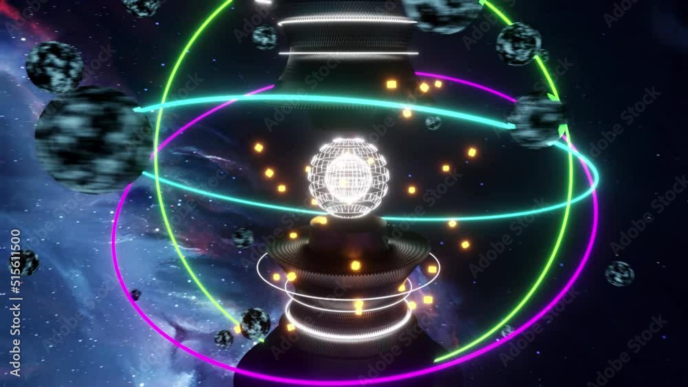 Vj Loop – Nuclear Fusion, Animation.3840×2160.08 Second Long. LOOP.
