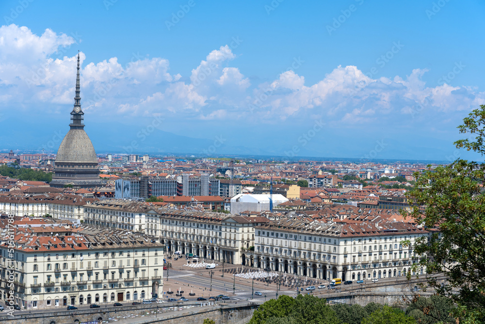 Panorama of Turin with Mole Antonelliana