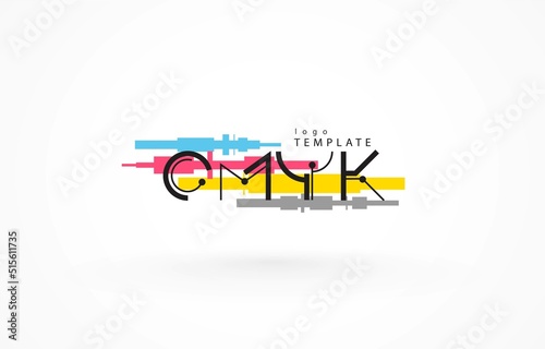 Cmyk logo print polygraphy theme photo