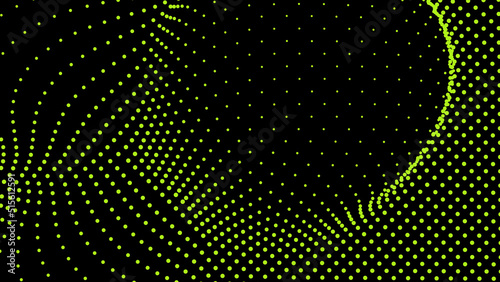 Dome-shaped protrusion part seine by stretching mesh for the illusion three-dimensional deformation of the surface. Screen media video trippy. Mesh LCD display. Scale size different hole space.