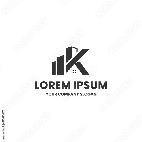 Letter K real estate logo. Suitable for your design need, logo, illustration, animation, etc.