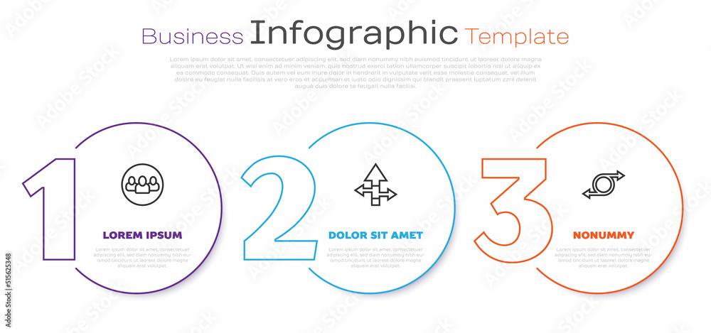 Set line Project team base, Arrow and . Business infographic template. Vector Set line Project team base, Arrow and . Business infographic template. Vector