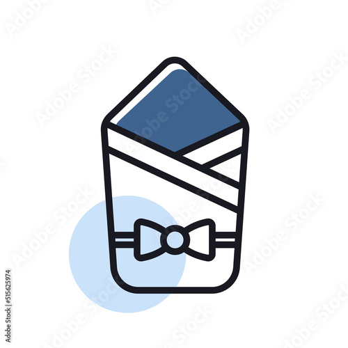 Baby sleeping bag icon. Envelope for newborn
