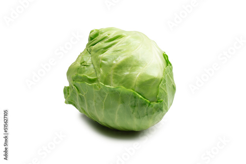 Cabbage isolated on white background. © Nikolay