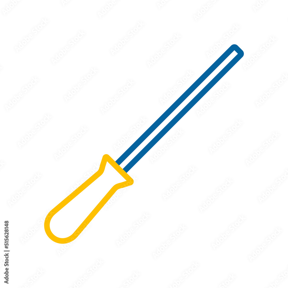 Naklejka premium Knife sharpener vector icon. Kitchen appliances