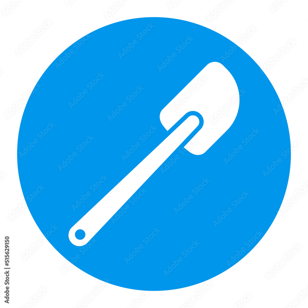 Silicone kitchen spatula vector glyph icon Silicone kitchen spatula vector glyph icon