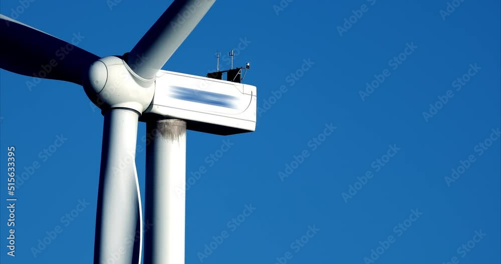 4K wind turbines collection isolated background. Silhouette Style Wind Turbine Towers Alternative Energy. Windmill Energy Power industrial 4k reel footage