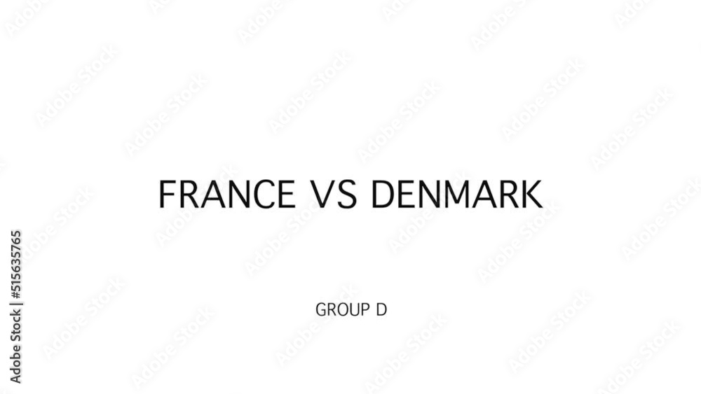 Soccer championship - France vs Denmark - Group D Soccer championship - France vs Denmark - Group D