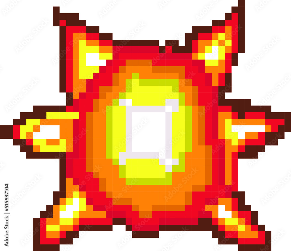 Poster explosion pixel art, Video game explosion animation flame pixel ...