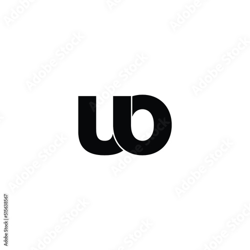 Letter UO simple logo design vector