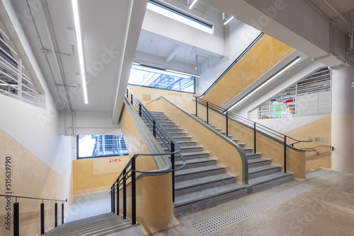 Renovation of Central market with staircase in Hong Kong
