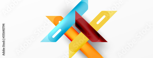 Background overlapping lines. Dynamic lines abstract wallpaper. Straight lines composition vector illustration for wallpaper banner background or landing page