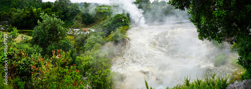 Furnas caldeiras, Sao Miguel, Azores islands, Portugal photo