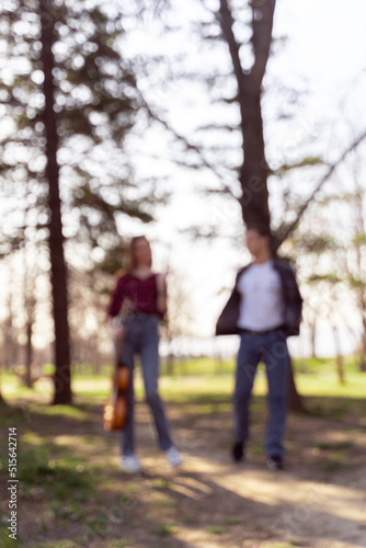 Blured, couple standing © qunica.com
