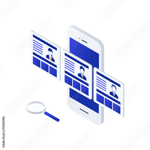 就活・転職・採用・派遣・マッチングのイラスト素材｜mayucolor01