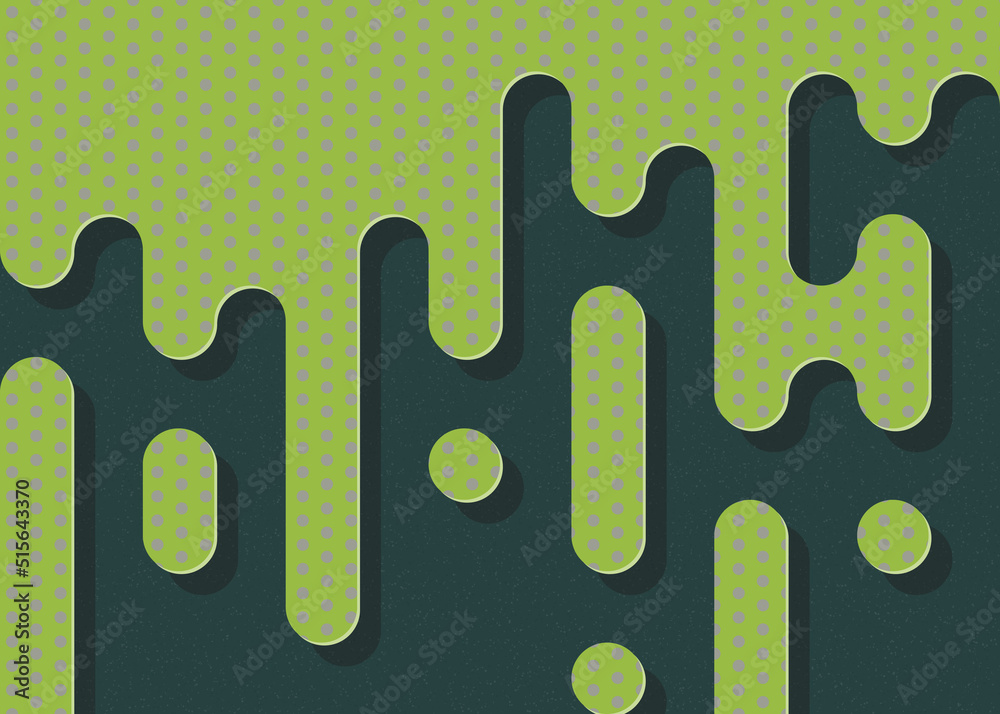 Abstract Rounded Color Lines halftone transition background illustration