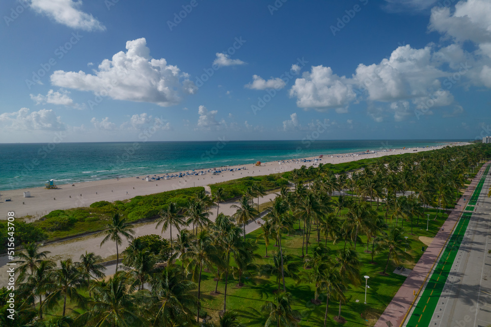 Miami Beach ocean drive landscape